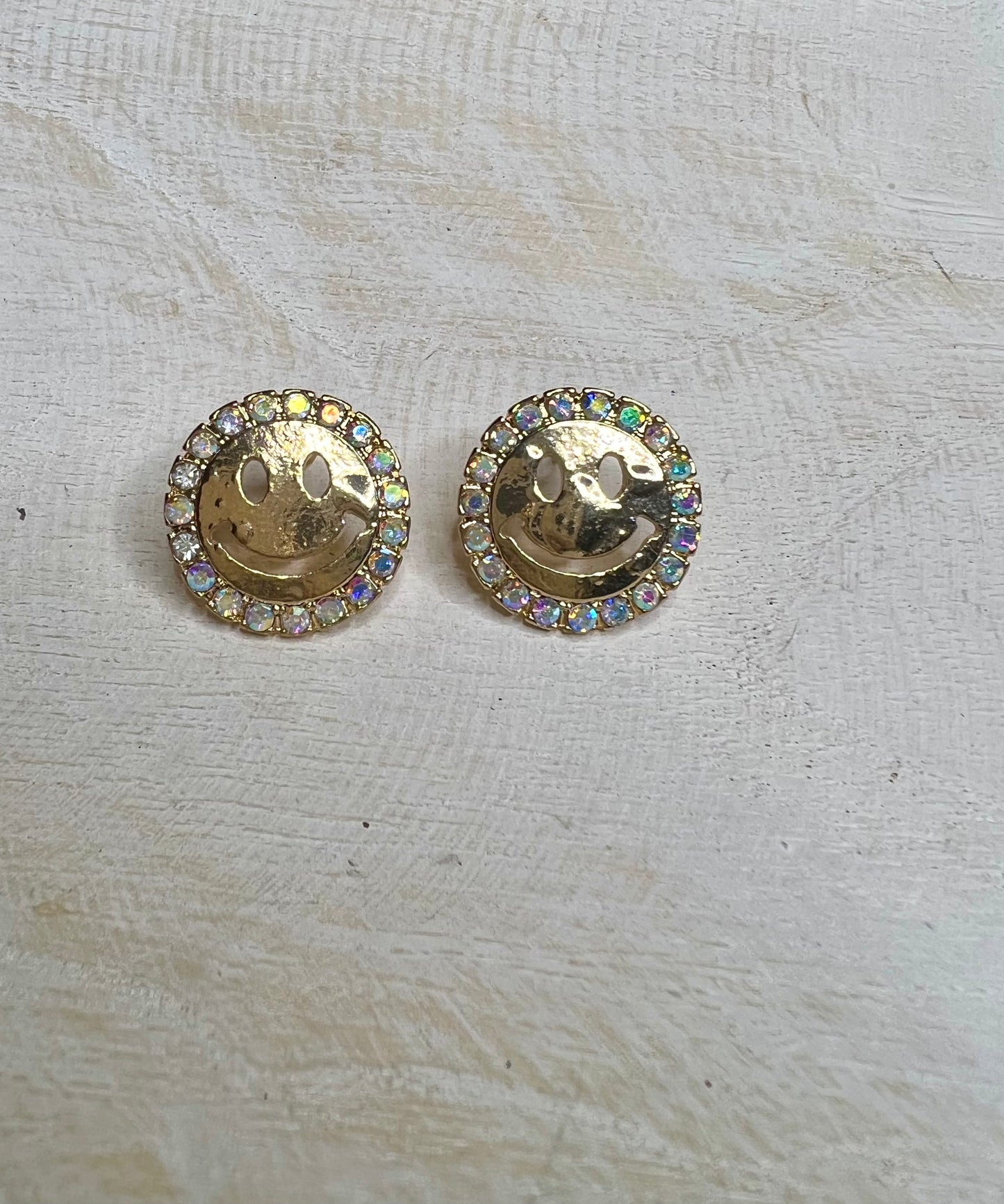 Smiley Rhinestone Earring