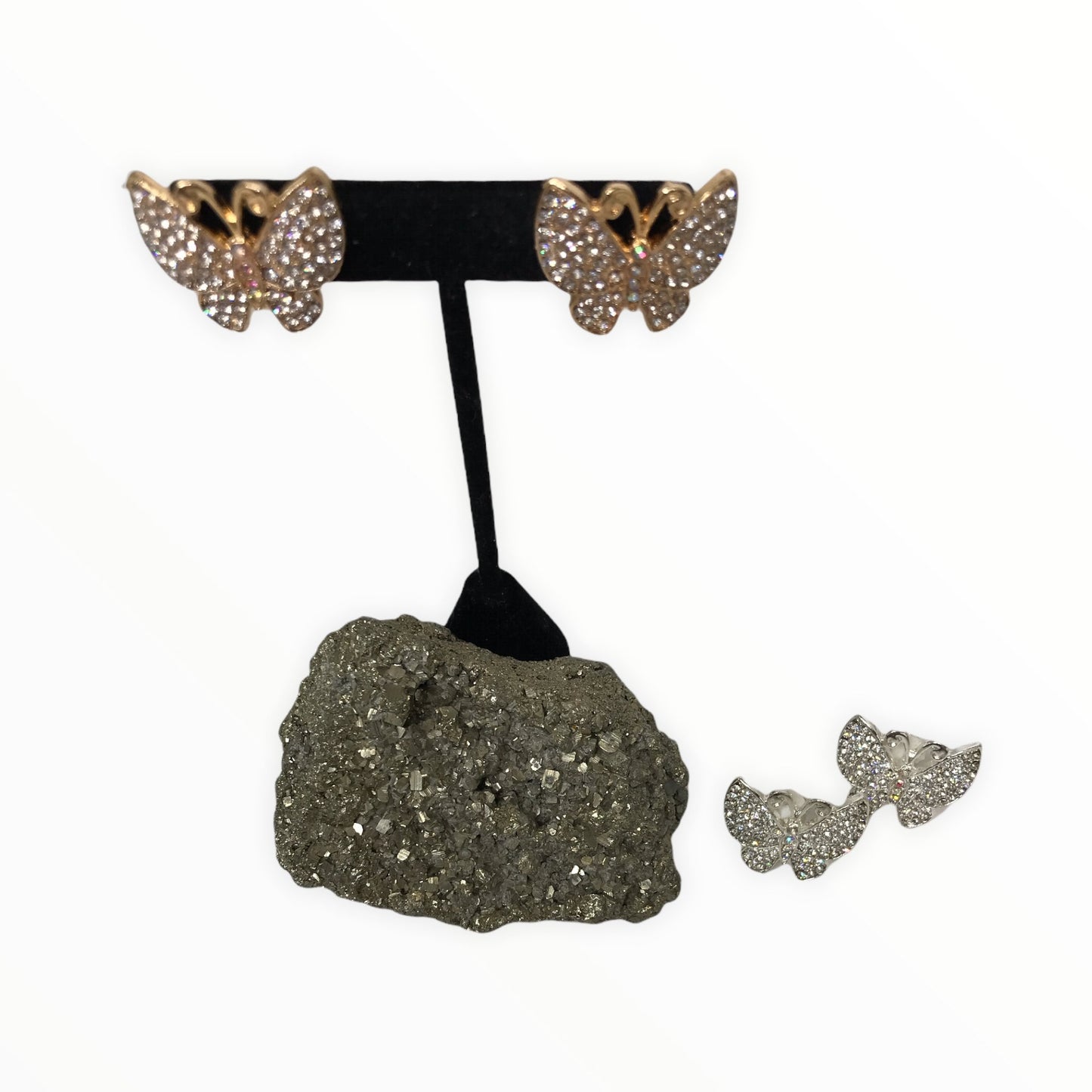 Butterfly Rhinestone Earring - Boho Cowgirlz Boutique