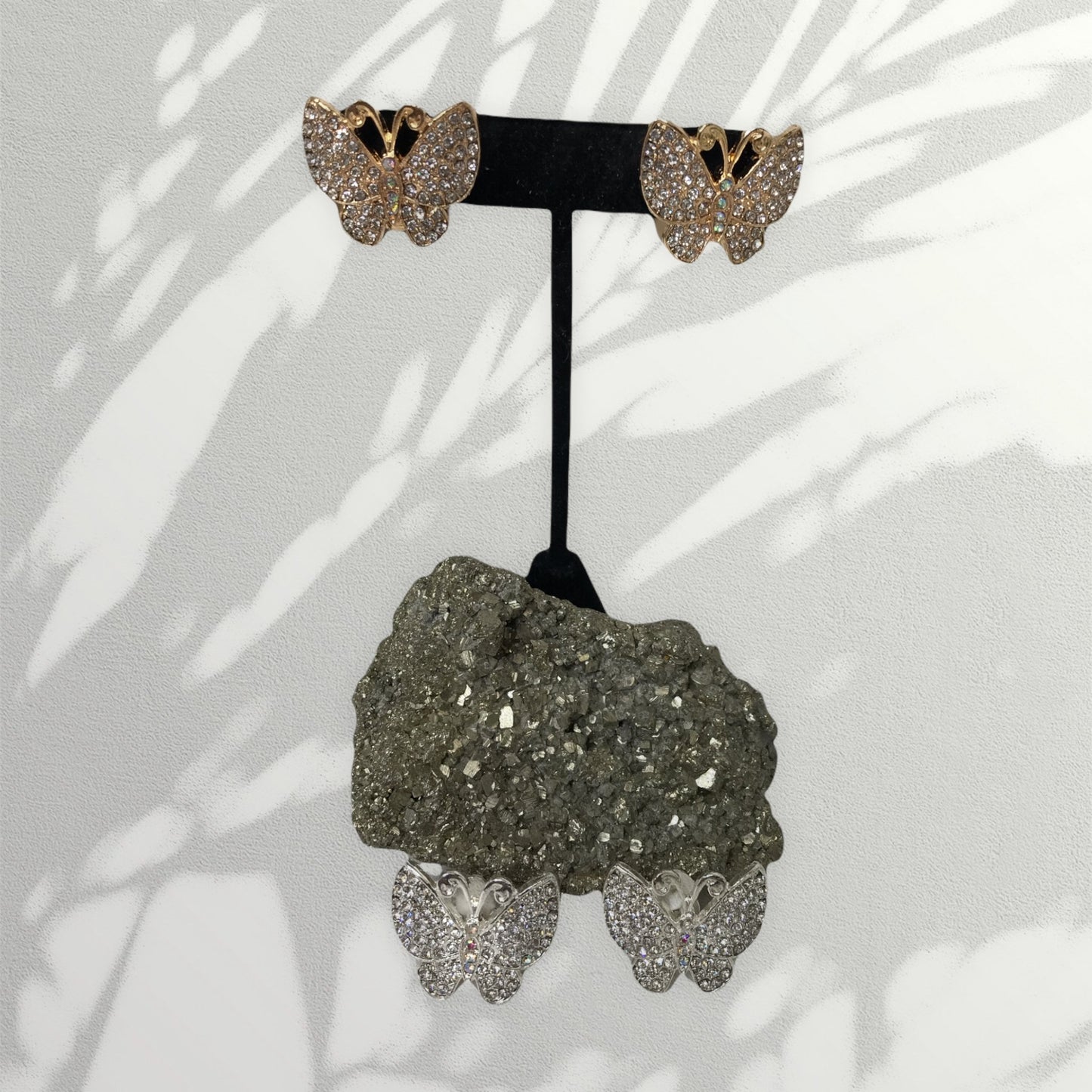 Butterfly Rhinestone Earring - Boho Cowgirlz Boutique