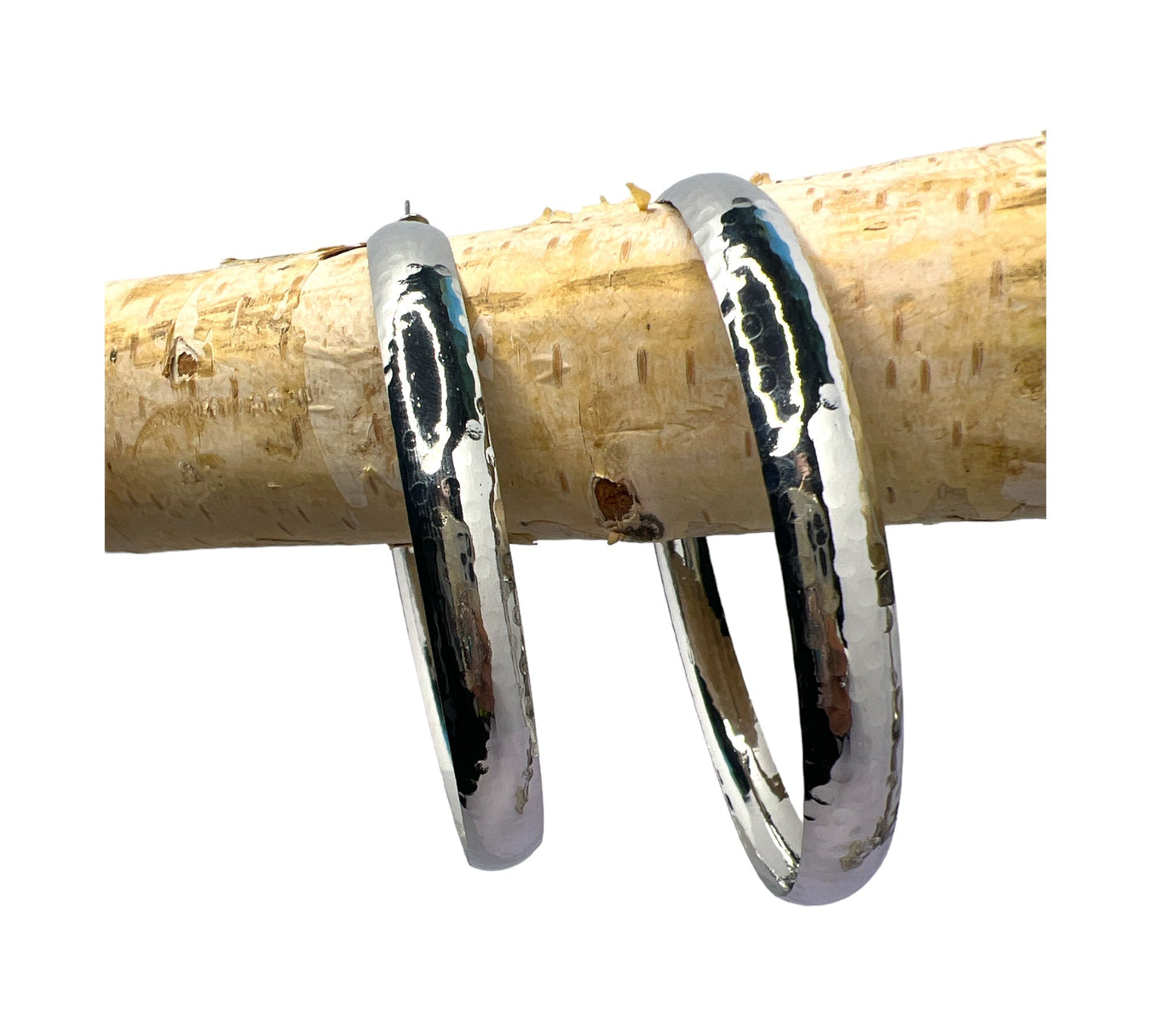 Chula Silver Hoops 10cm - ALEXISMONROE DESIGNS
