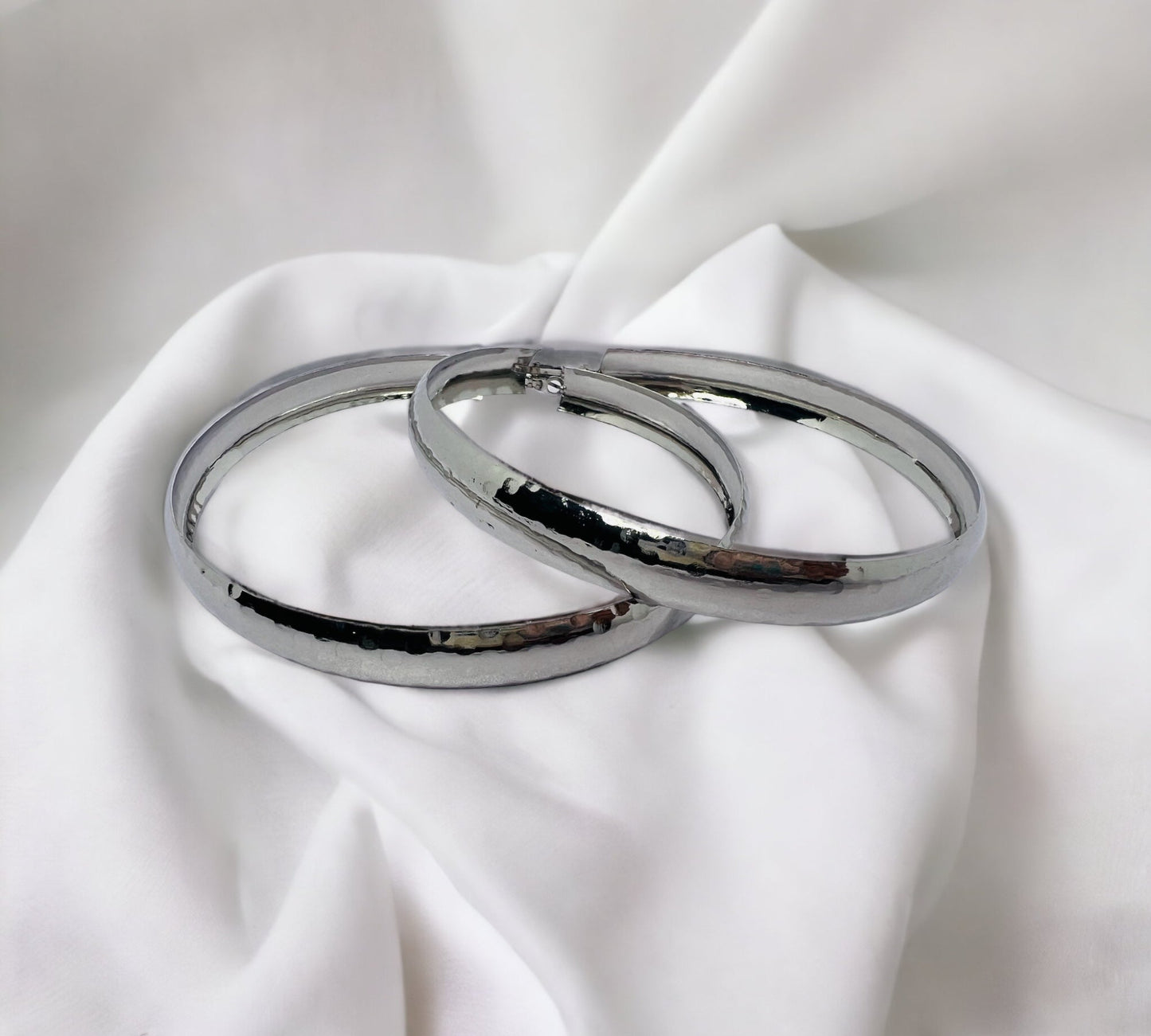 Chula Silver Hoops 10cm - ALEXISMONROE DESIGNS