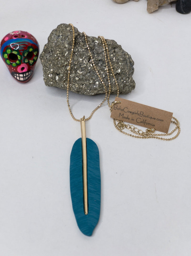 Dare to Dream Feather Necklace - Boho Cowgirlz Boutique