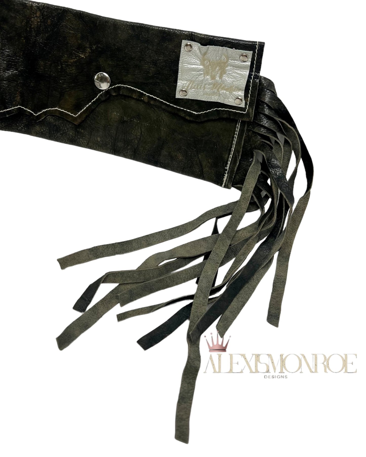 Distressed Custom Leather Clutch - Boho Cowgirlz Boutique