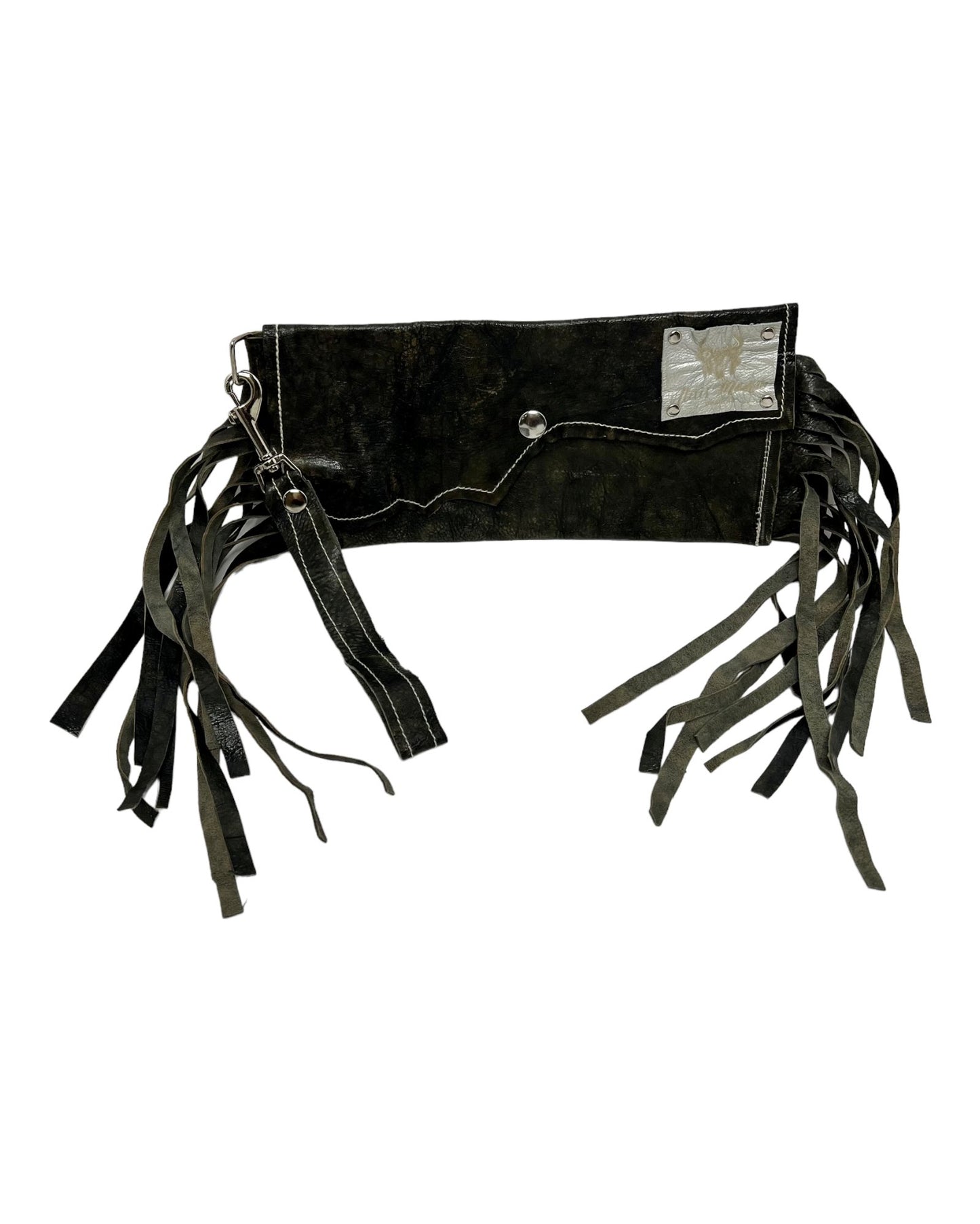 Distressed Custom Leather Clutch - Boho Cowgirlz Boutique