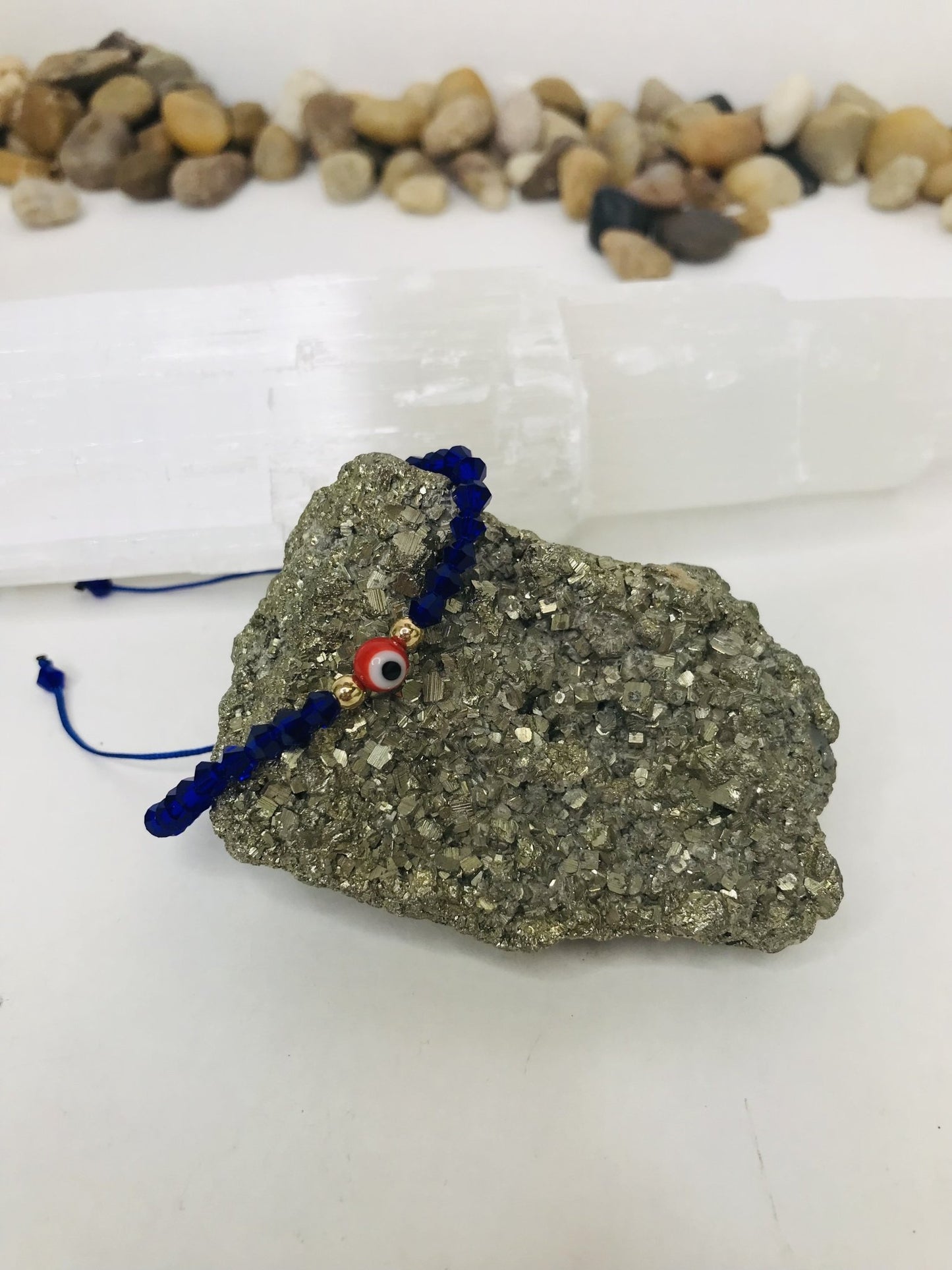 Glass Red Evil Eye String Bracelet Men or Woman Block Negative Energy Black String Macrame Adjustable Good luck Bracelet Evil Eye Protection - Boho Cowgirlz Boutique