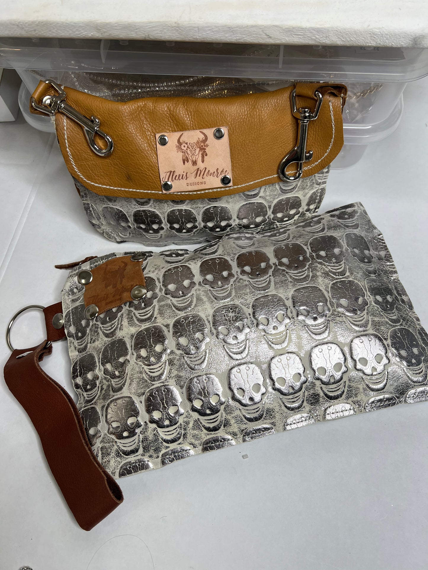 Queen Calavera Embossed Clutch