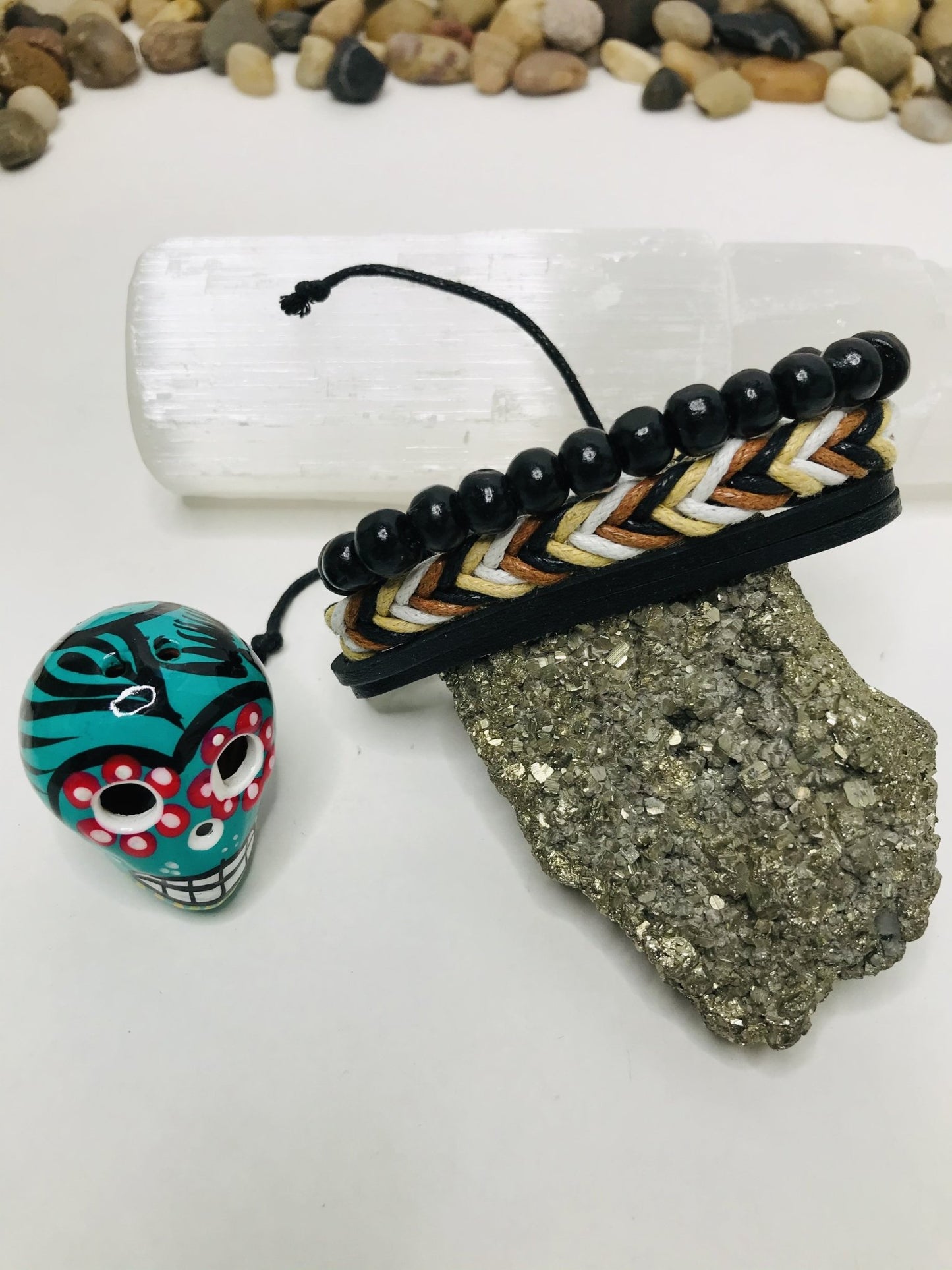 Man or Woman Block Negative Energy Black String Macramé Adjustable Good luck Bracelet Evil Eye Protection - Boho Cowgirlz Boutique