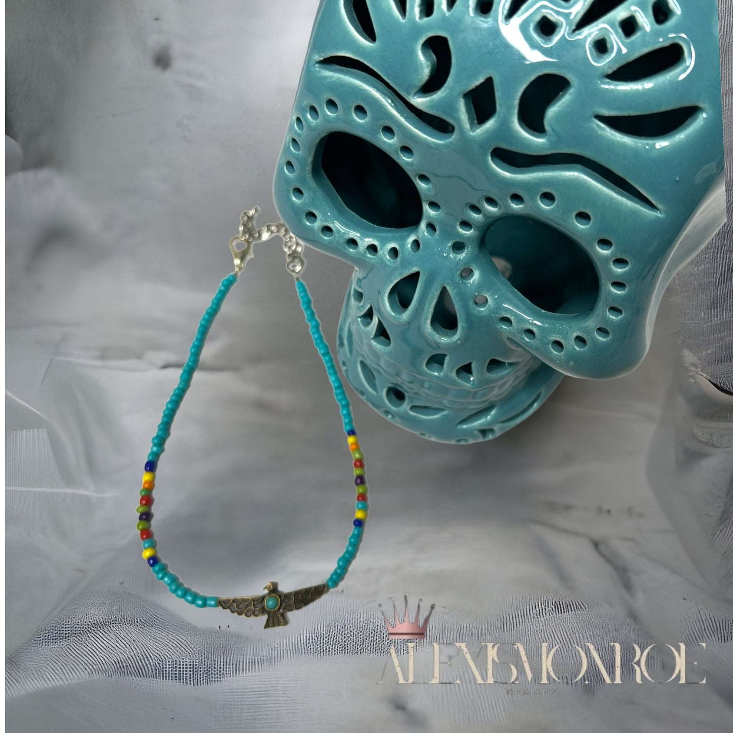 Thunderbird Copper Serape Choker - ALEXISMONROE DESIGNS