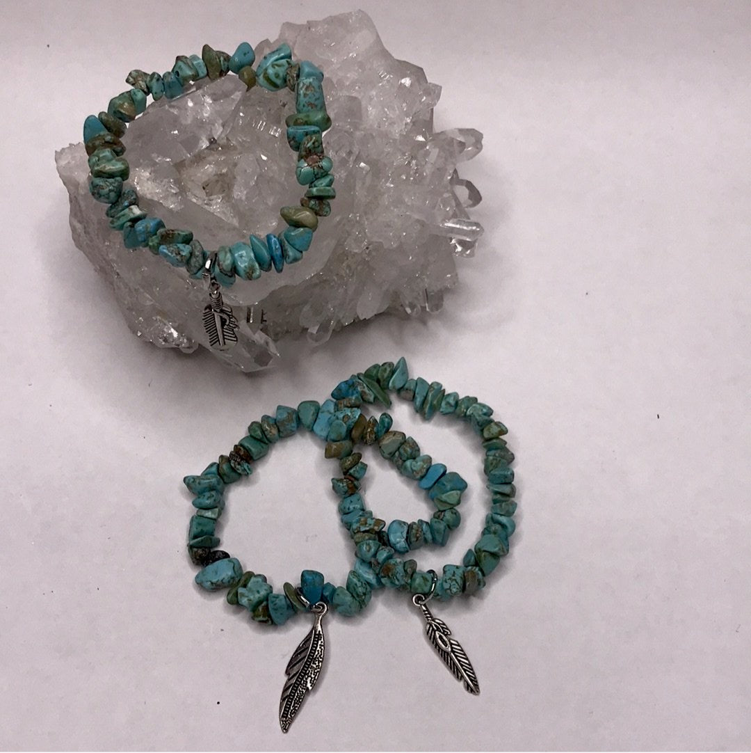 Turquoise Howlite StackIng Bracelet - Boho Cowgirlz Boutique