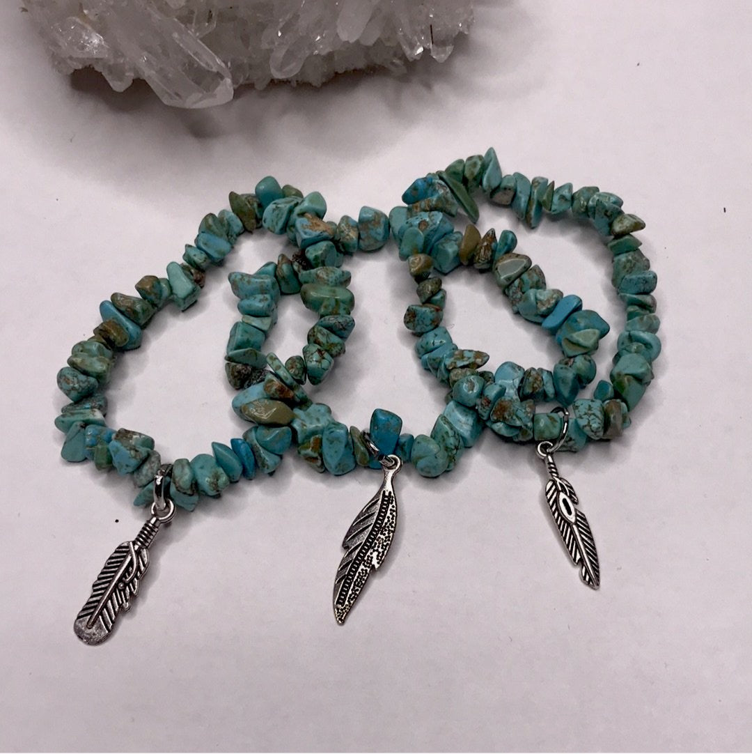 Turquoise Howlite StackIng Bracelet - Boho Cowgirlz Boutique