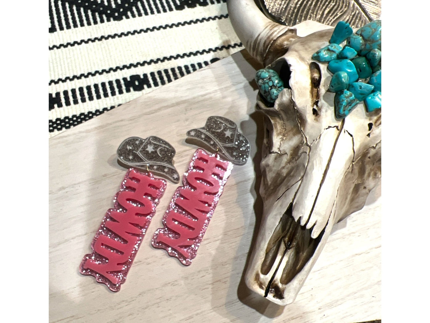 YEEHAW PINK RODEO Earrings - ALEXISMONROE DESIGNS
