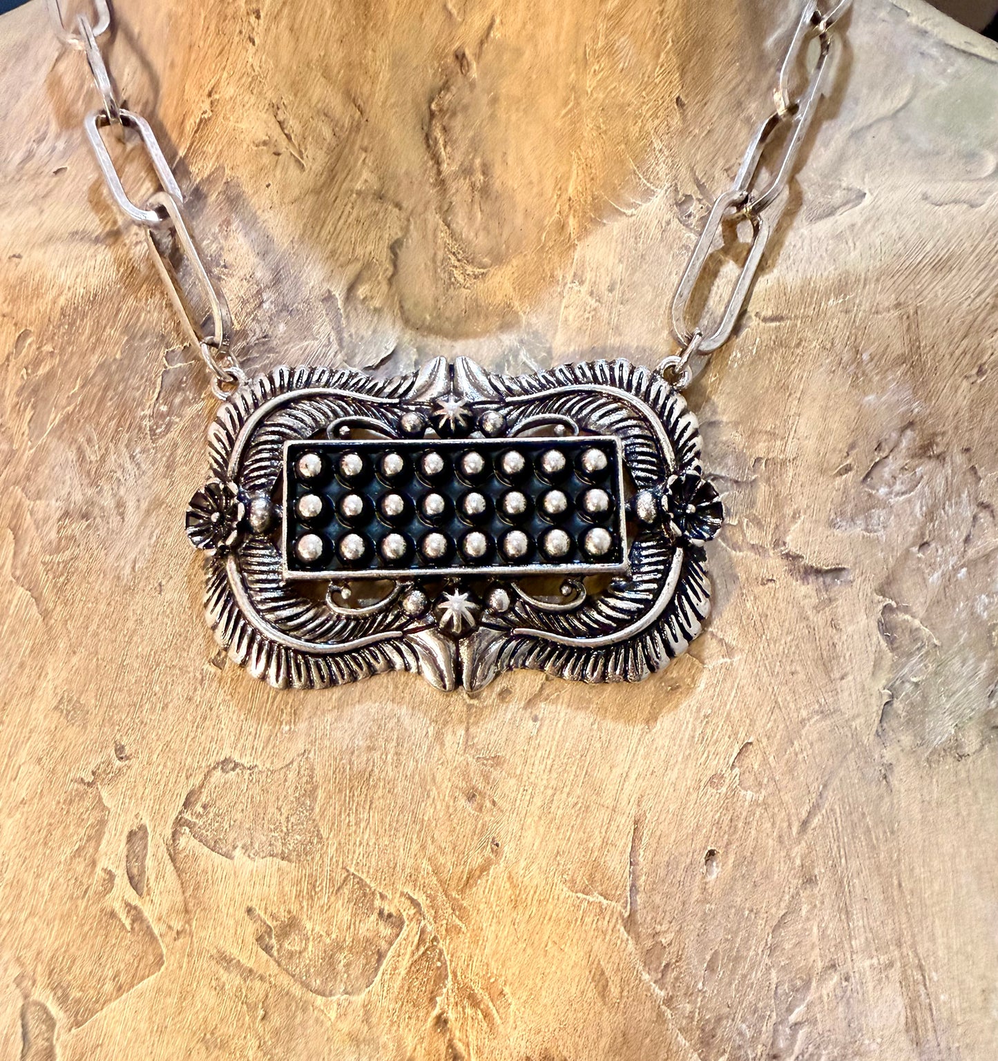Bubble Concho Boho Western Necklace