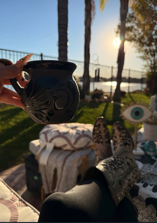 Cielito Lindo Black Talavera Mug