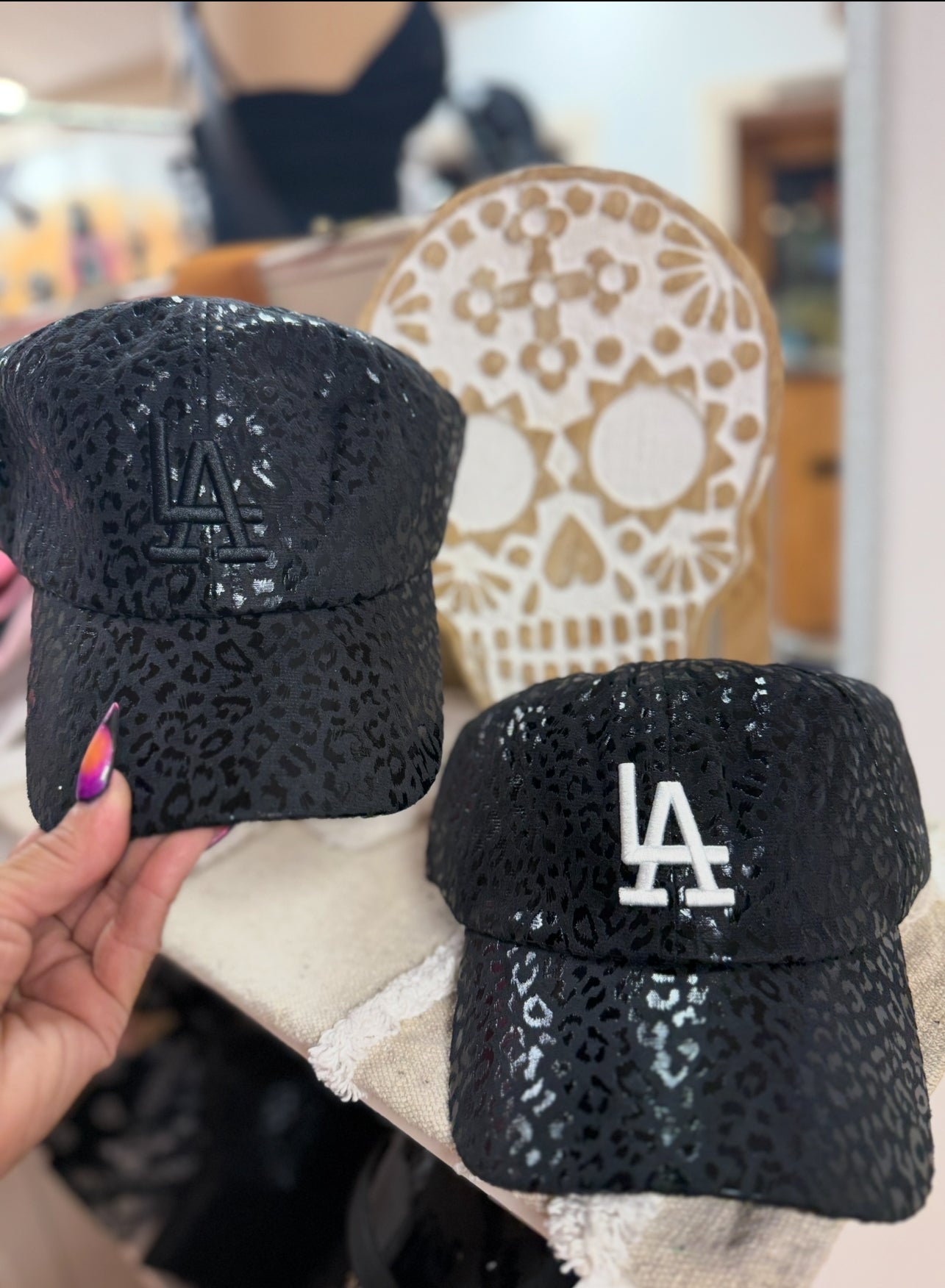 LA Leopard Cap
