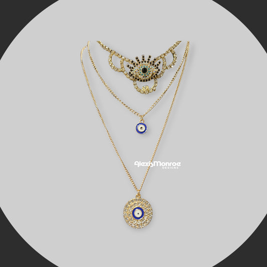 “Evil Eye“ Triple Layered