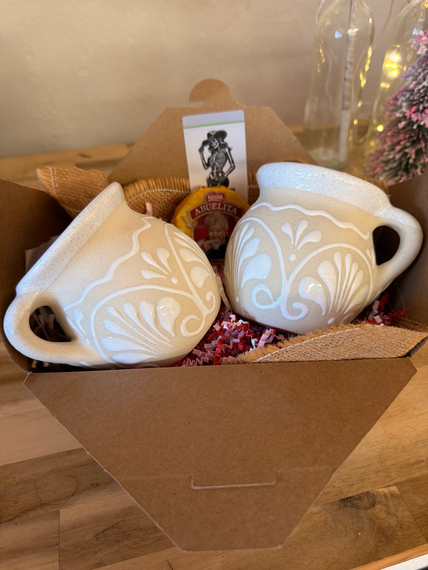 Cielito Lindo White Talavera Mug