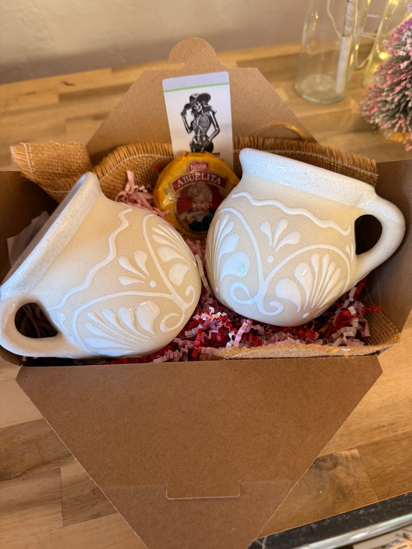 Cielito Lindo White Talavera Mug