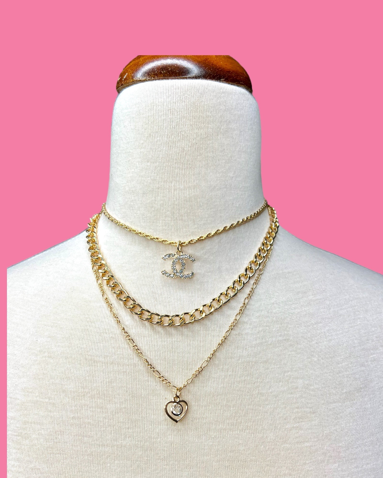 Abby Repurposed Pendant Necklace - ALEXISMONROE DESIGNS