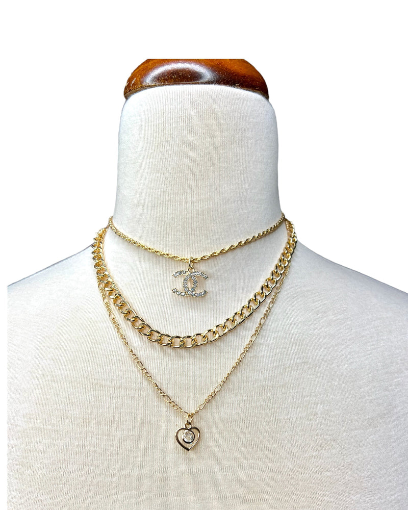 Abby Repurposed Pendant Necklace - ALEXISMONROE DESIGNS