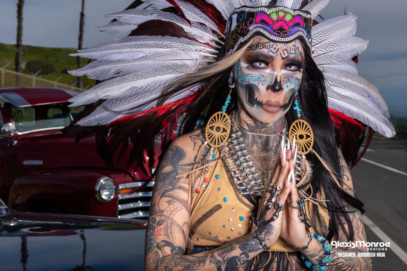 Aztec Goddess -Airbrush Makeup - ALEXISMONROE DESIGNS