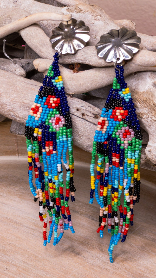 Beaded Earring “ Flor” - Boho Cowgirlz Boutique