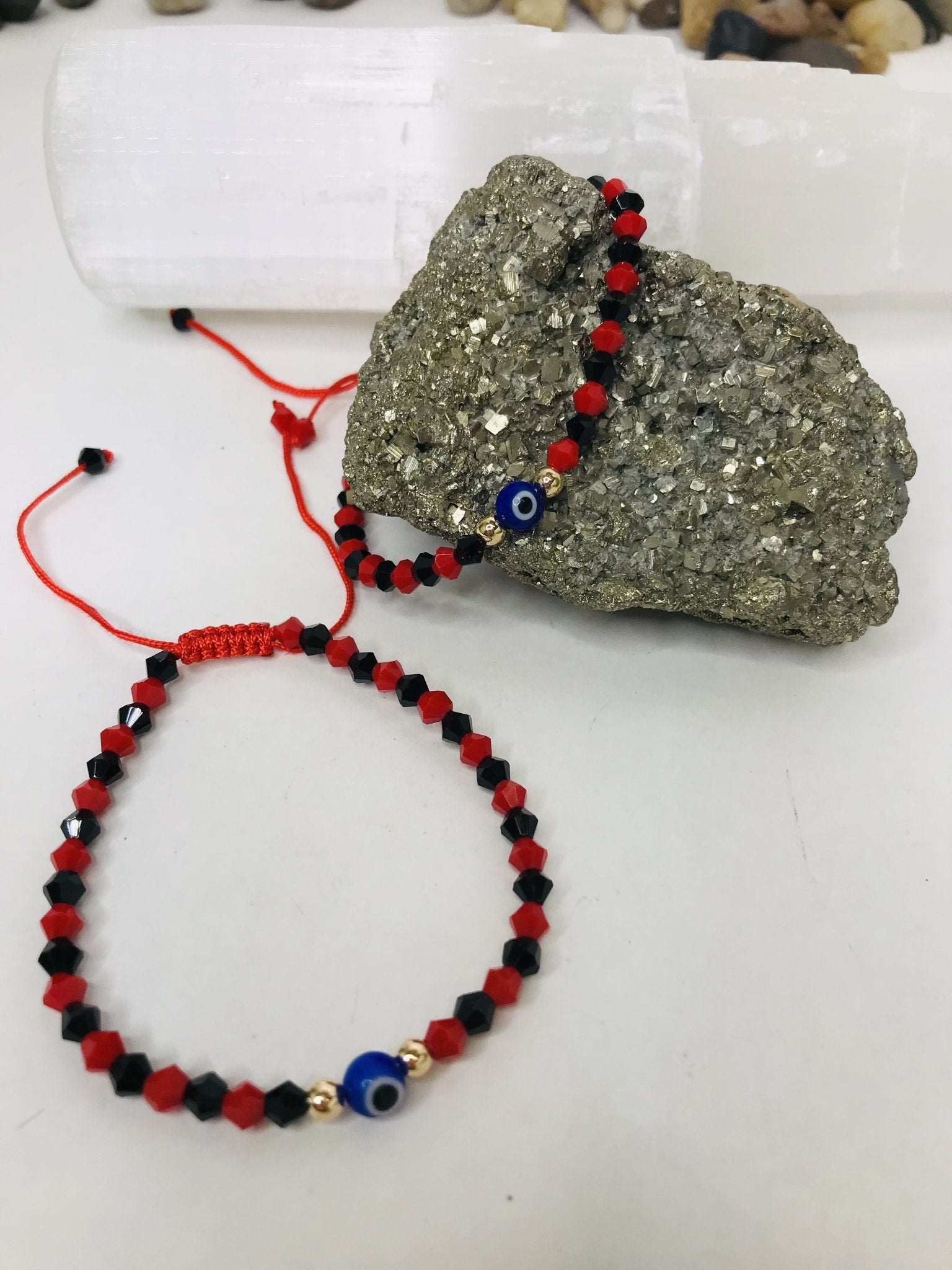 Black String Bracelet Men or Woman Block Negative Energy Black String Macrame Adjustable Good luck Bracelet Evil Eye Protection - Boho Cowgirlz Boutique