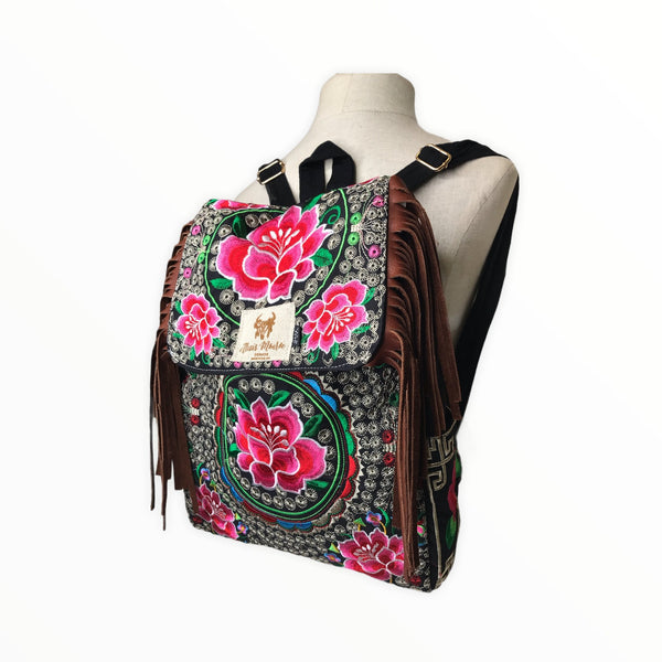 Bohemian Embroidered Backpack - Boho Cowgirlz Boutique