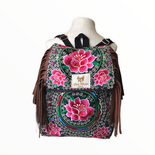 Bohemian Embroidered Backpack - Boho Cowgirlz Boutique