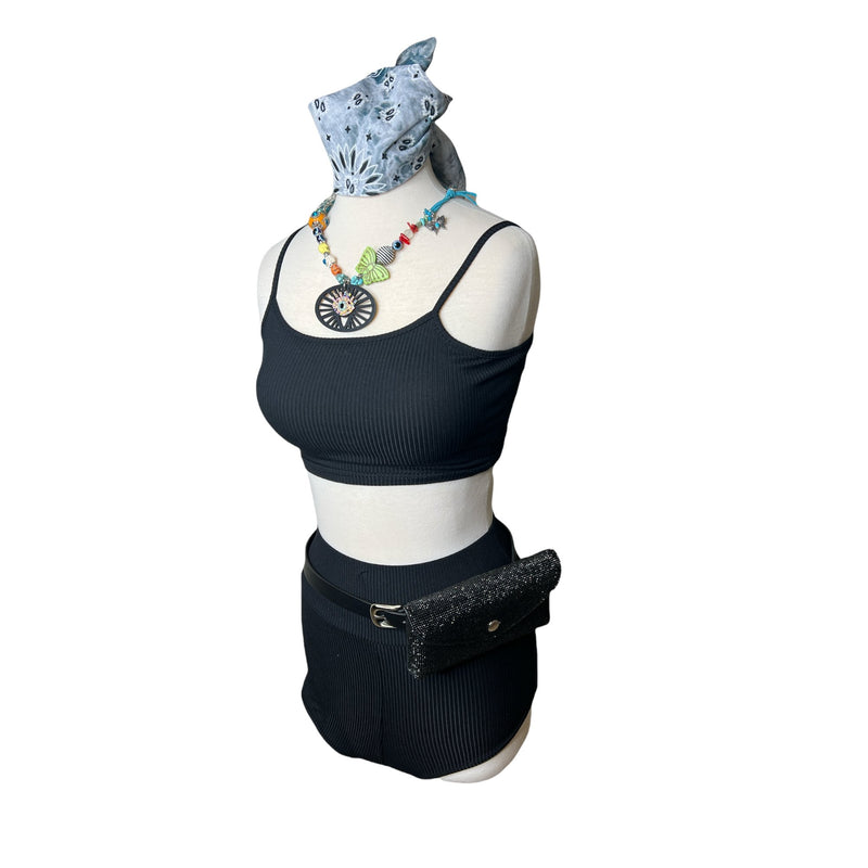 Calavera Ragz Black Short Set - Boho Cowgirlz Boutique