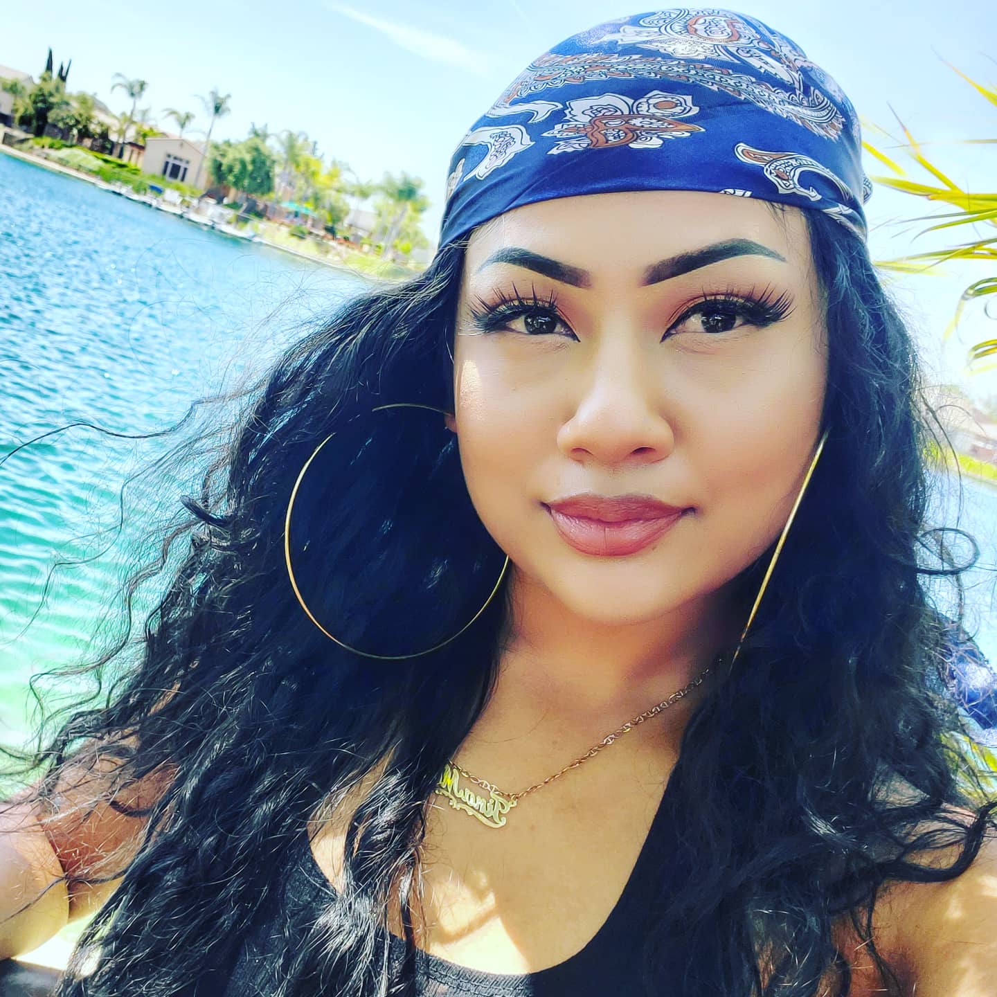 California Coast 35" Silk feel Bandana - Boho Cowgirlz Boutique