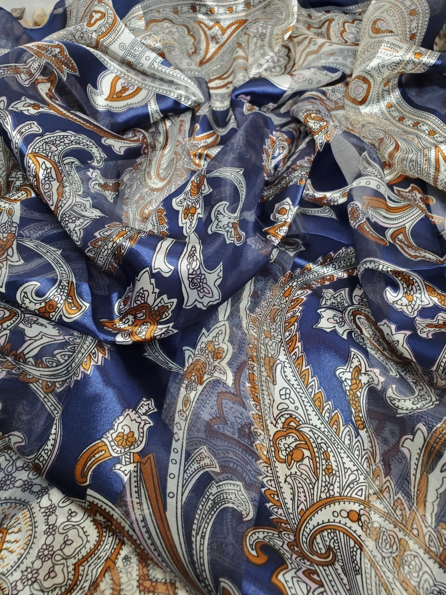 California Coast 35" Silk feel Bandana - Boho Cowgirlz Boutique