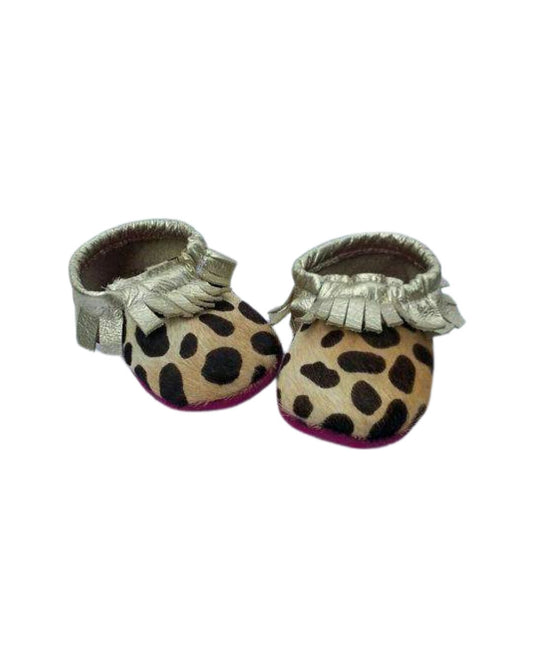 Cheetah Glam Baby Leather Moccasins - Boho Cowgirlz Boutique
