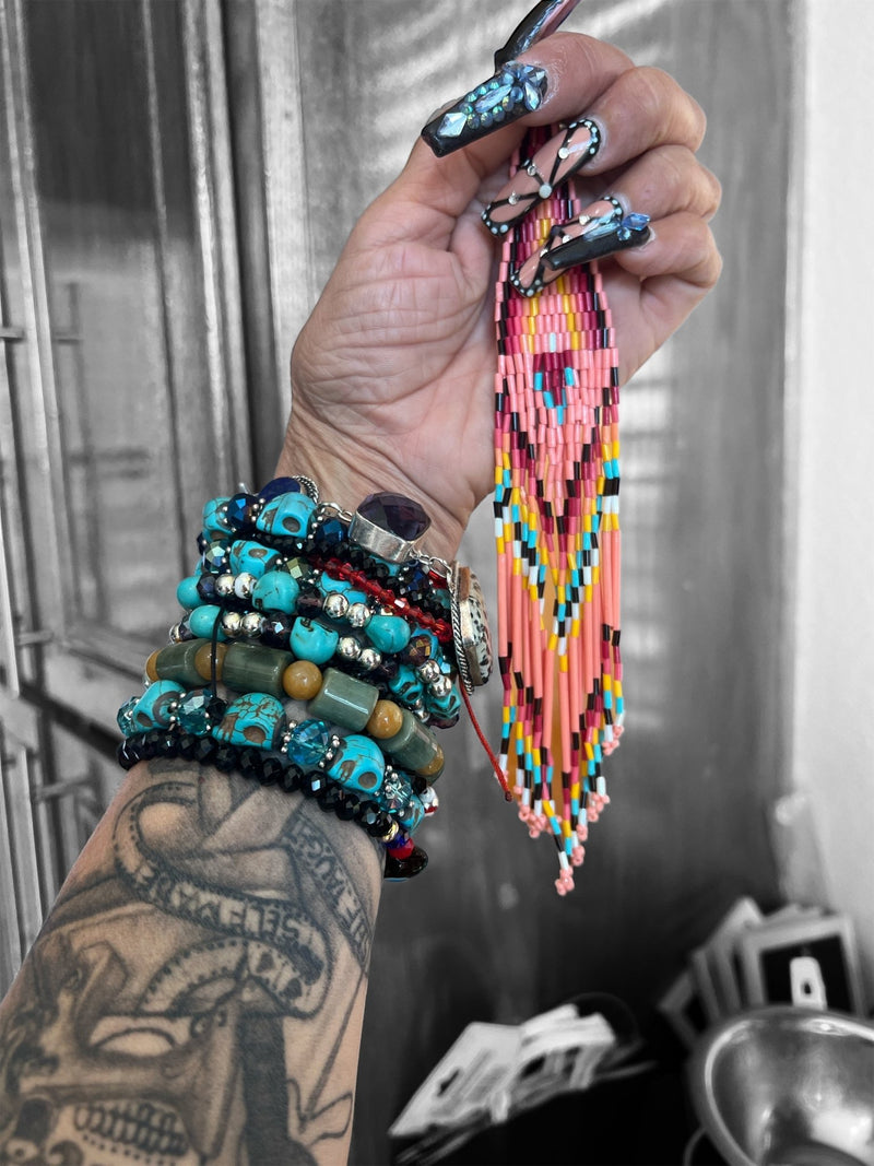 Coatlicue Beaded Earring - ALEXISMONROE DESIGNS