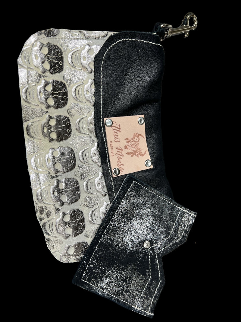 Copy of Leather Calavera Skull Fringe Belt Purse - Boho Cowgirlz Boutique