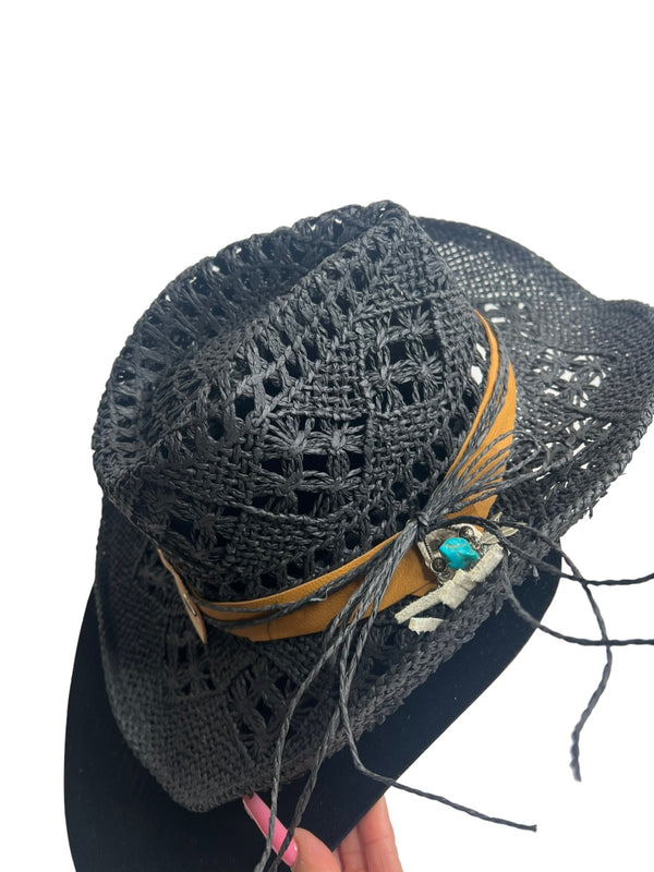 Cowgirl Straw Hat - Boho Cowgirlz Boutique