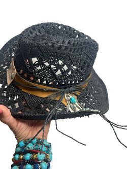 Cowgirl Straw Hat - Boho Cowgirlz Boutique