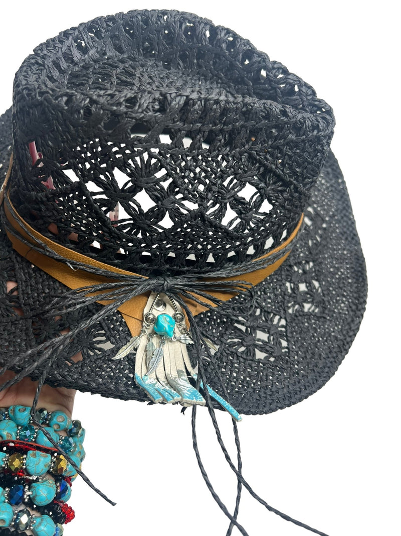 Cowgirl Straw Hat - Boho Cowgirlz Boutique