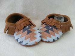 El Paso Native Baby Leather Moccasins - Boho Cowgirlz Boutique