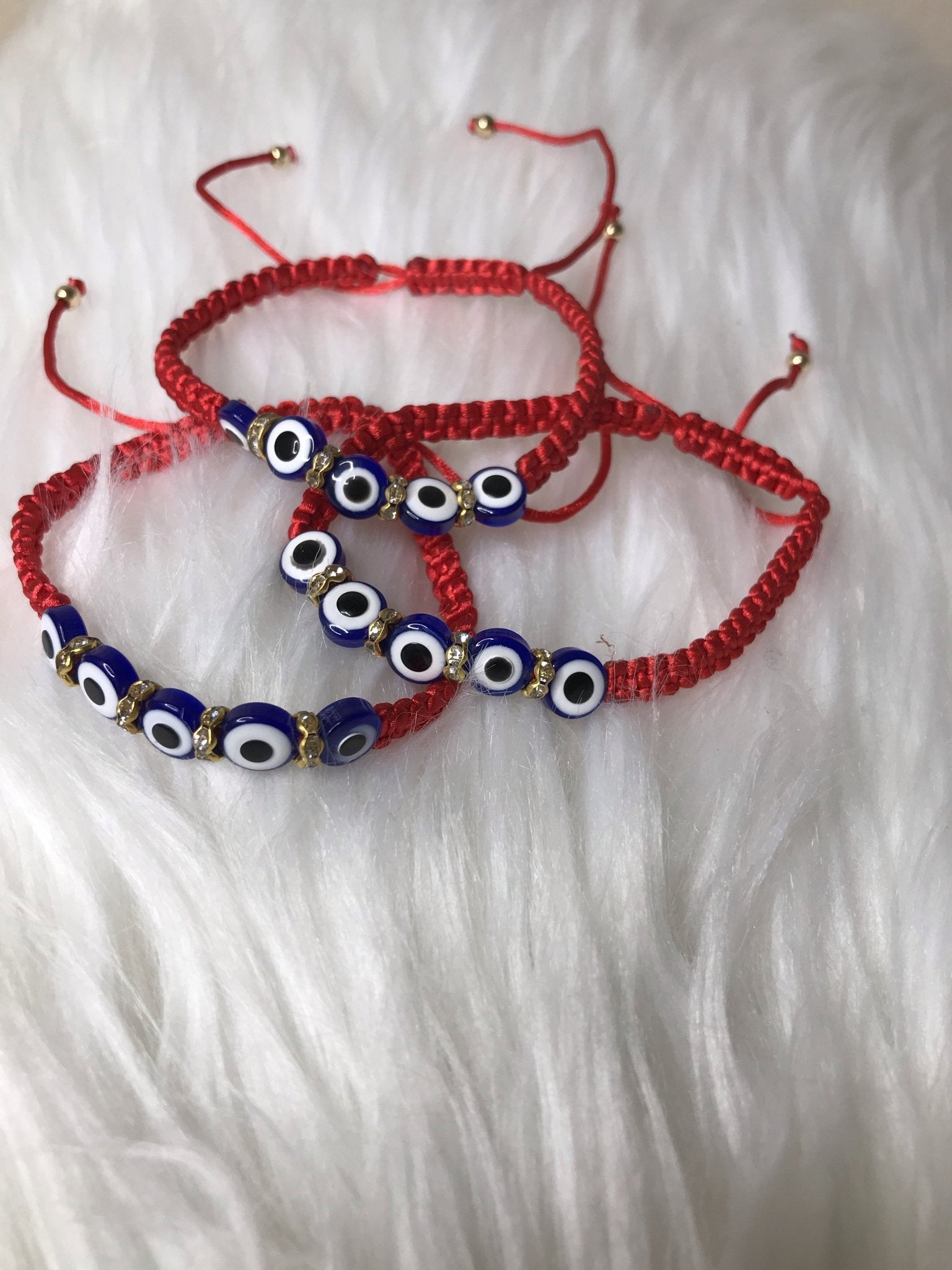 Evil Eye Bracelet Men or Woman Block Negative Energy Red String Macrame Adjustable Good luck Bracelet Evil Eye Protection - Boho Cowgirlz Boutique