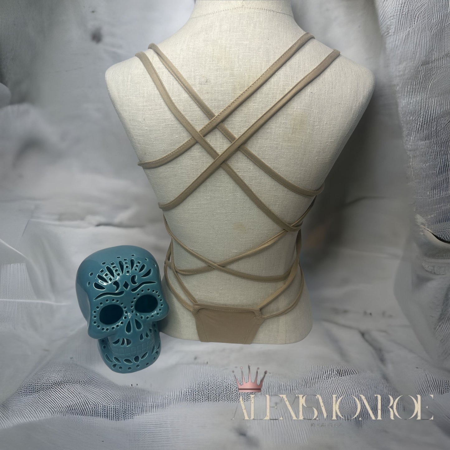Flaming Heart HD Inspired Bodysuit - ALEXISMONROE DESIGNS