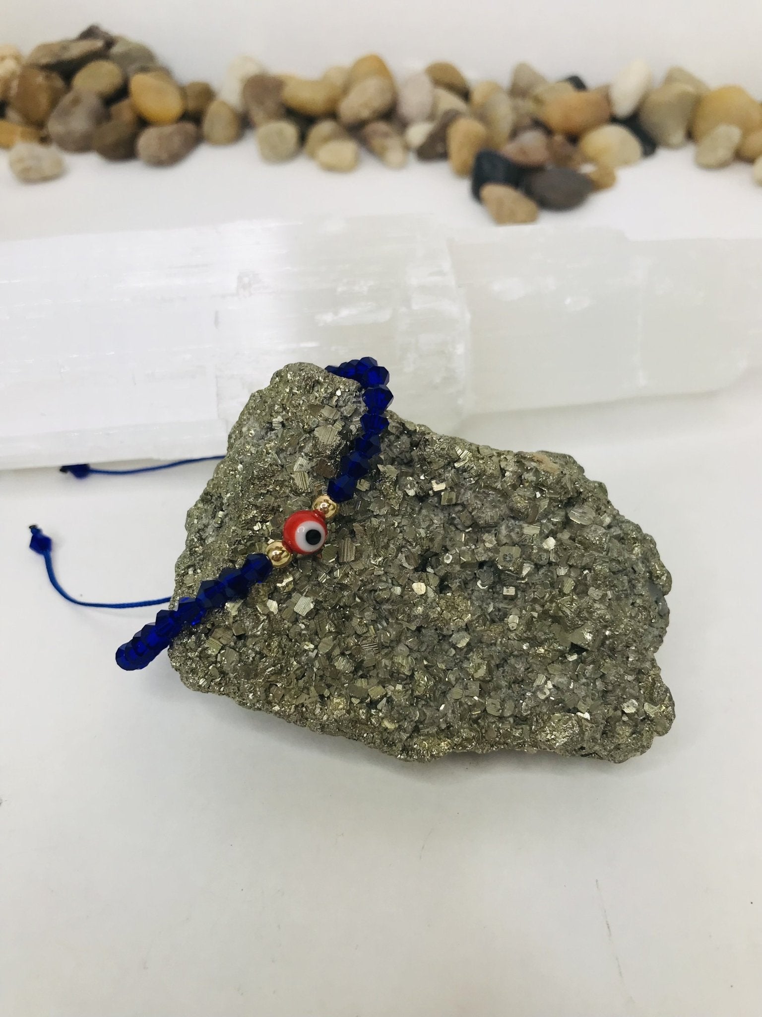 Glass Red Evil Eye String Bracelet Men or Woman Block Negative Energy Black String Macrame Adjustable Good luck Bracelet Evil Eye Protection - Boho Cowgirlz Boutique