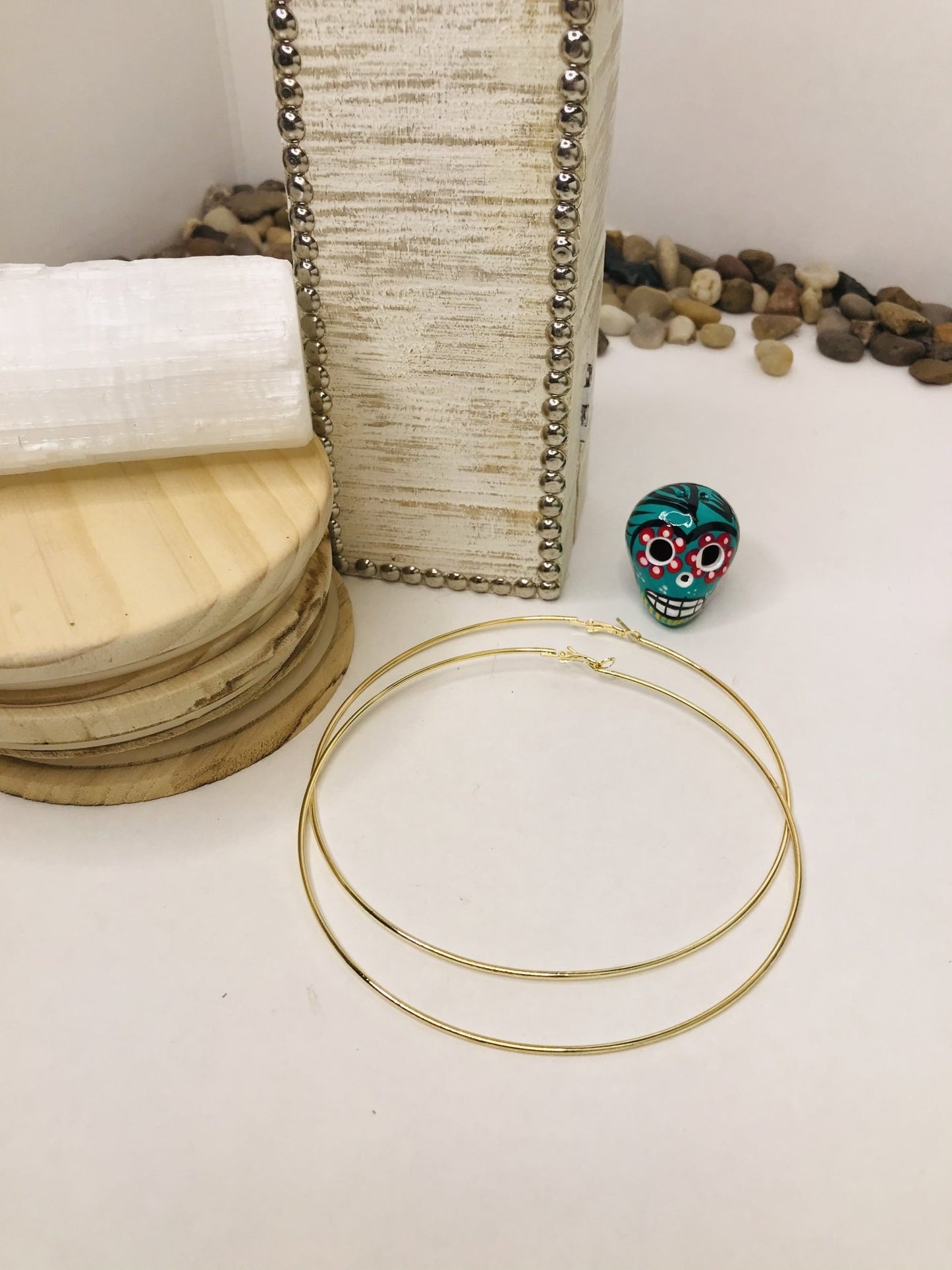 Golden Hour Hoop Earring, Plated Stainless Steel Rounded Tube Hoop Earrings - Boho Cowgirlz Boutique