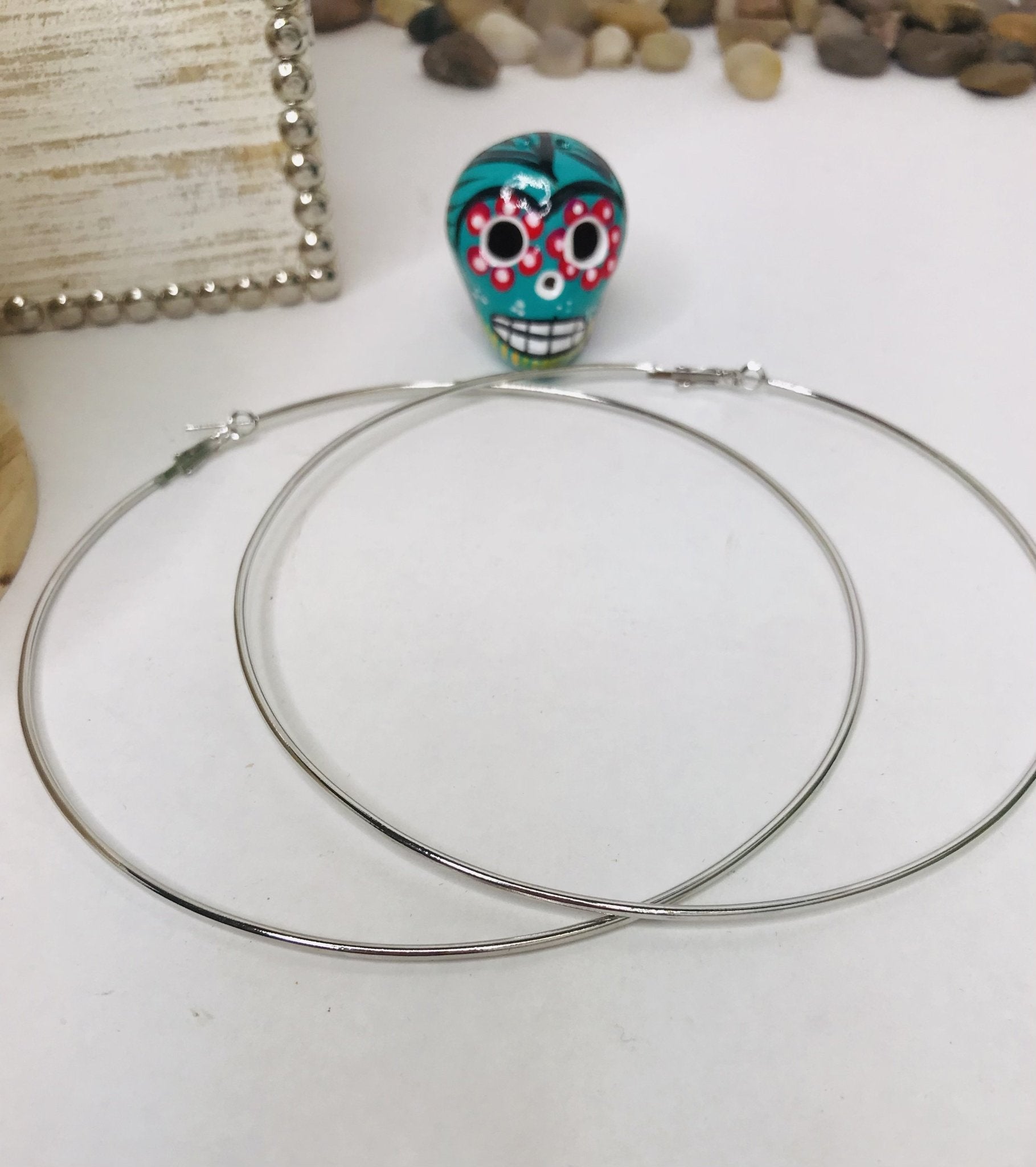 Golden Hour Hoop Earring, Plated Stainless Steel Rounded Tube Hoop Earrings - Boho Cowgirlz Boutique