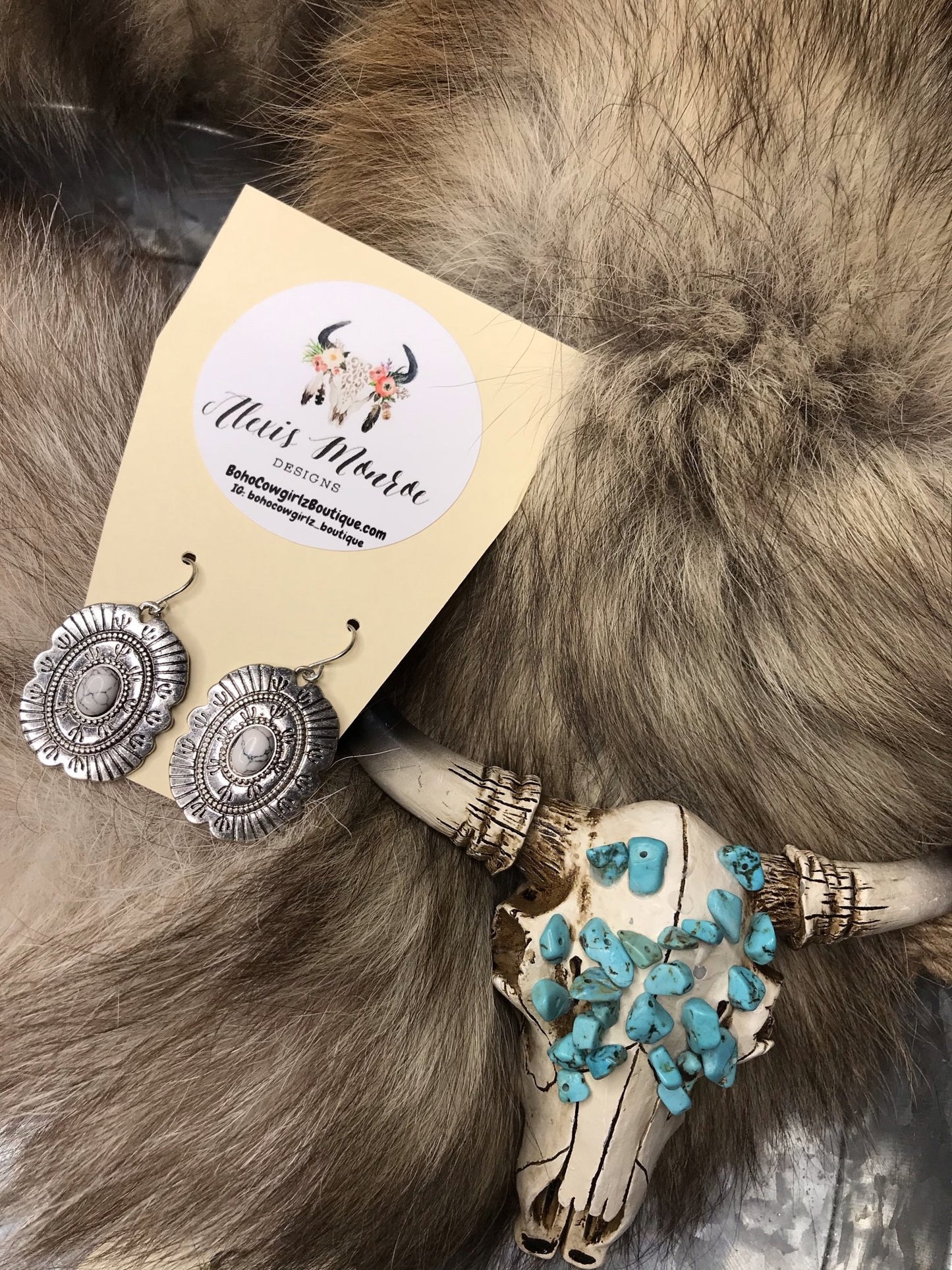 Gypsy Vaquera Spirt Earrings - Boho Cowgirlz Boutique