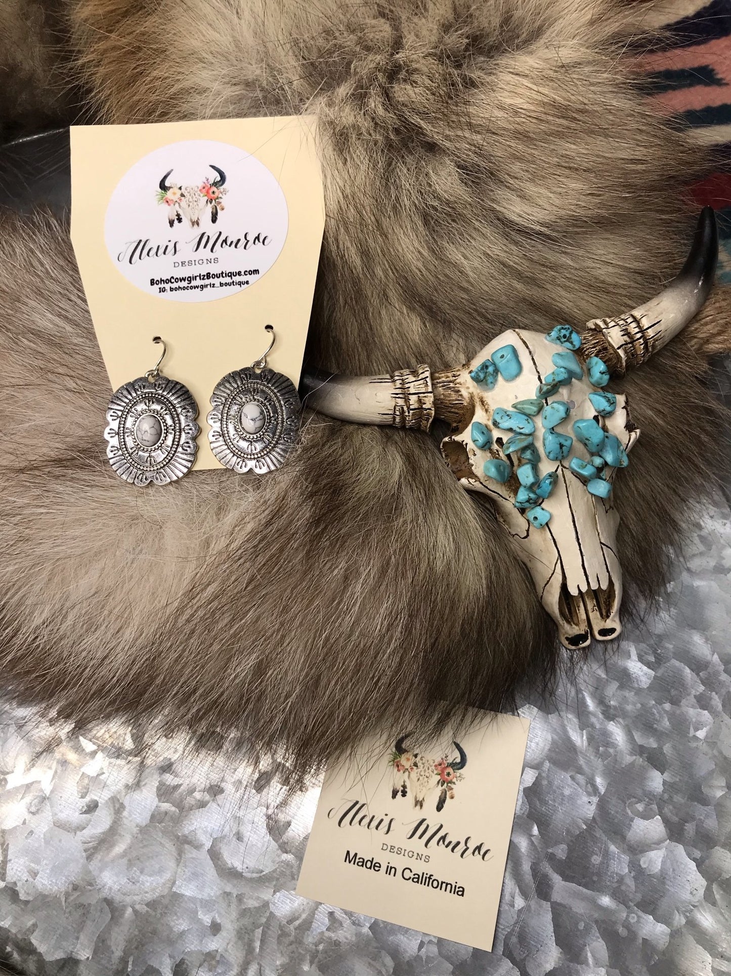 Gypsy Vaquera Spirt Earrings - Boho Cowgirlz Boutique
