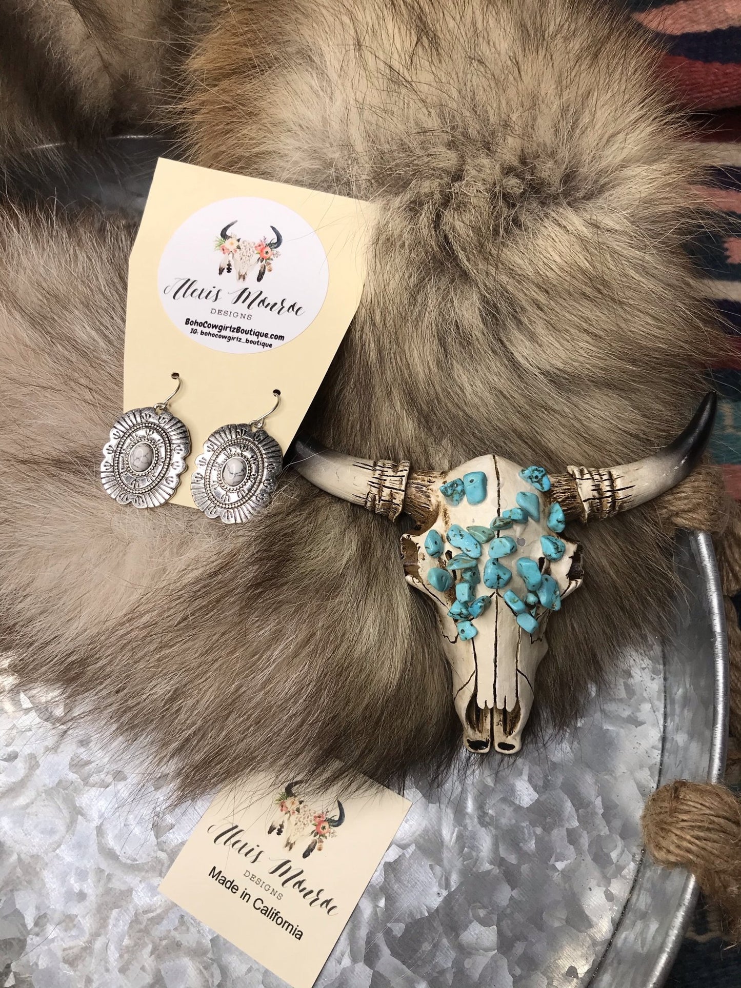 Gypsy Vaquera Spirt Earrings - Boho Cowgirlz Boutique