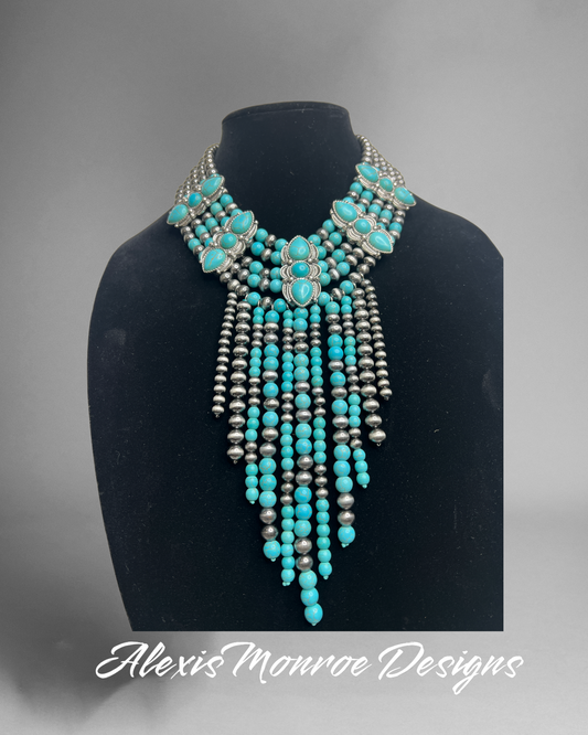 Turquoise Beaded Chocker