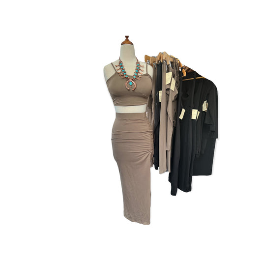 Lexie Set Tan - Boho Cowgirlz Boutique