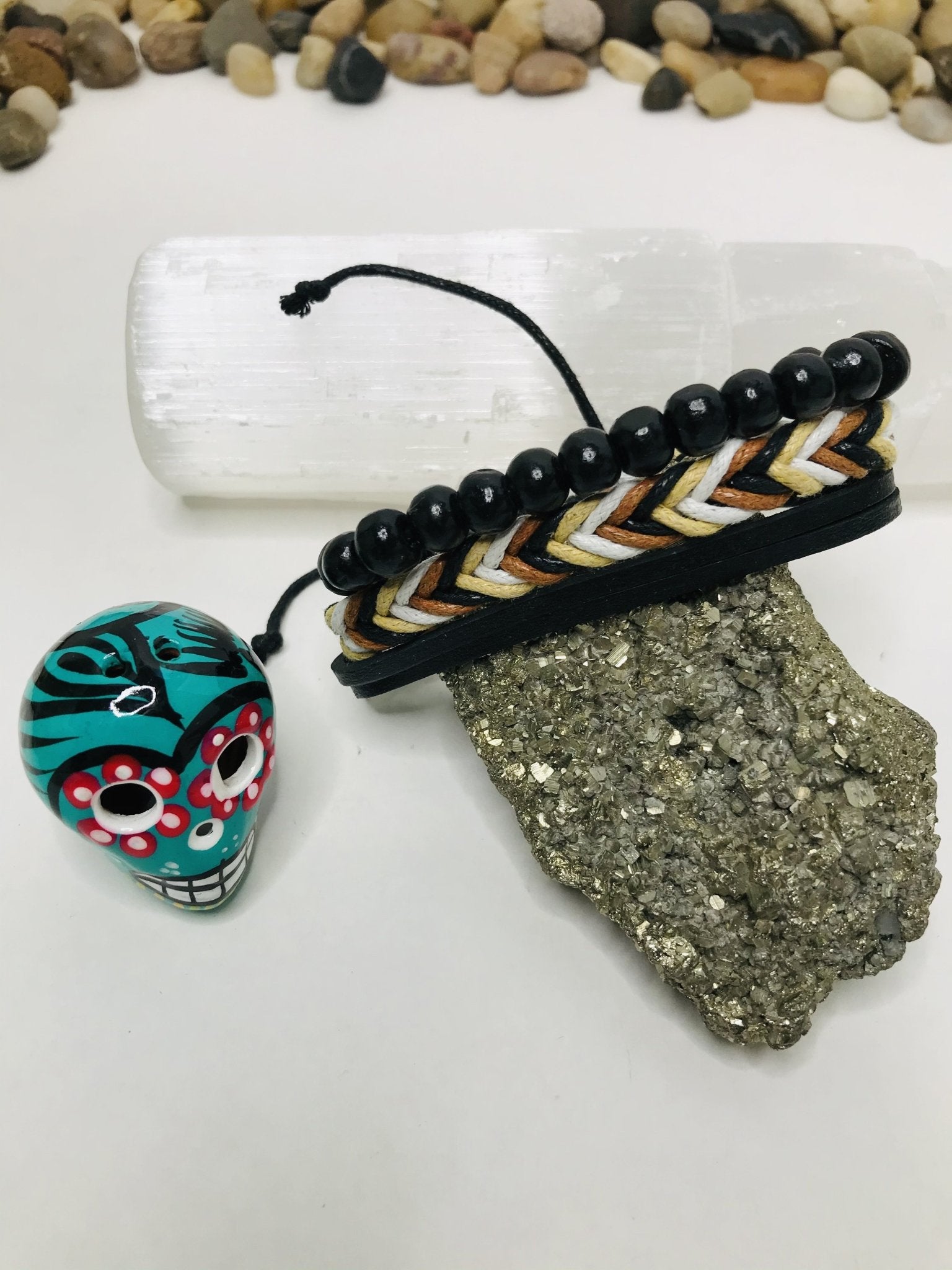 Man or Woman Block Negative Energy Black String Macramé Adjustable Good luck Bracelet Evil Eye Protection - Boho Cowgirlz Boutique