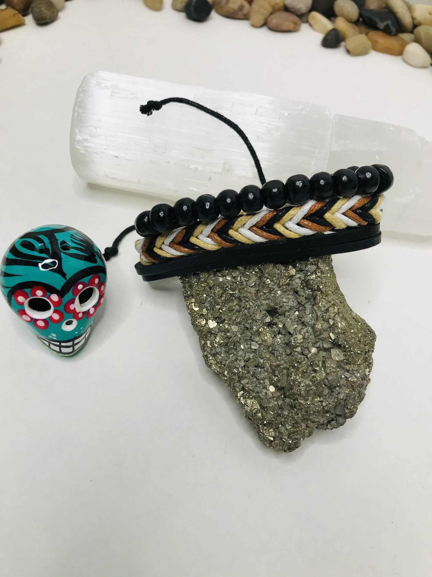 Man or Woman Block Negative Energy Black String Macramé Adjustable Good luck Bracelet Evil Eye Protection - Boho Cowgirlz Boutique